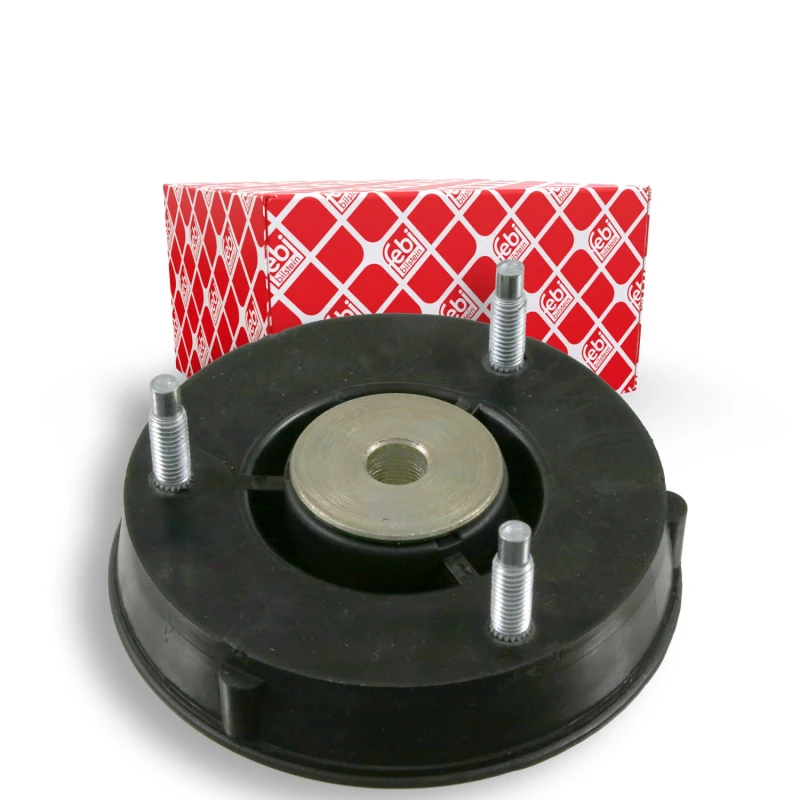 Image of FEBI BILSTEIN 22157 Top strut mount Front Axle, without ball bearing Elastomer Suspension Strut Support Bearing (1180)