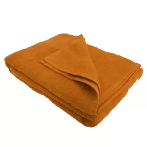 image of SOLS Island 100 Bath Sheet / Towel (100 X 150cm) (ONE) (Orange)