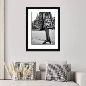 Image of The Art Group Dior Leopard Framed Print MultiColoured