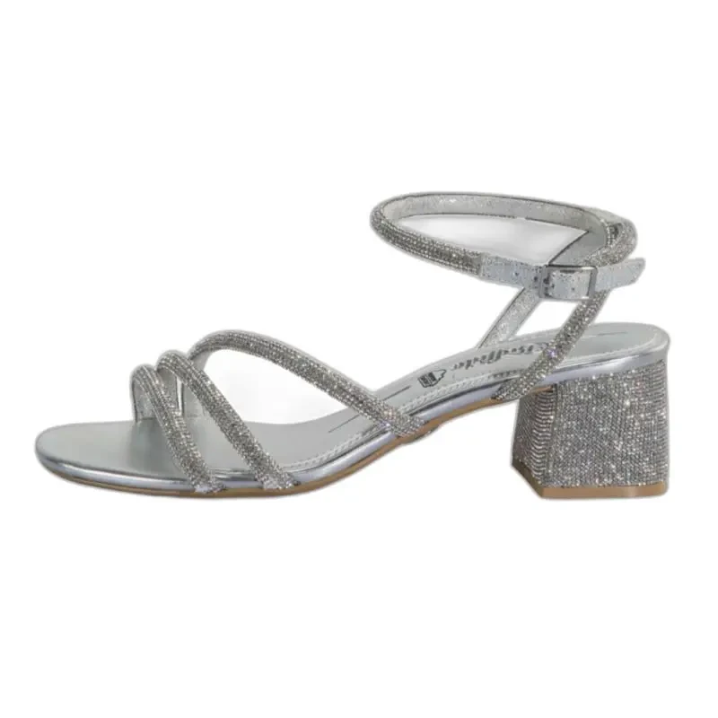 Image of Buffalo Womens heeled sandals Buffalo Lilly Spark Argente Female 38