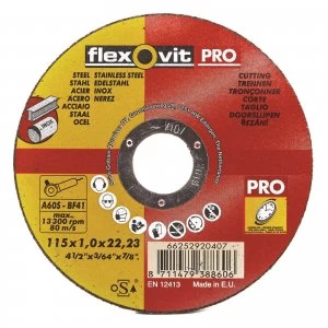 image of 115X1.0X22.20MM A60S-BF41 Pro Inox Flat Cut Wheel