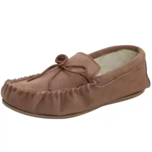 Image of Eastern Counties Leather Unisex Wool-blend Hard Sole Moccasins (12 UK) (Camel)