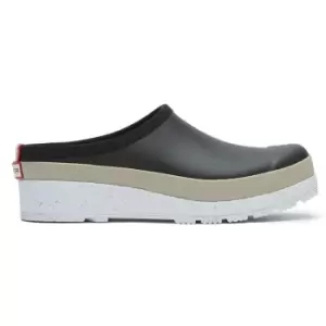 Image of Hunter Womens Play Speckle Sole Clogs Black/Steall 5