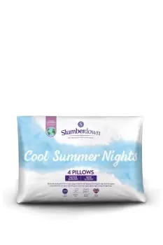 image of 4 Pack Cool Summer Nights Firm Support Pillows