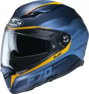 image of HJC F70 Feron Helmet, blue-orange, Size L, blue-orange, Size L