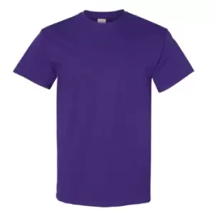 Image of Gildan Mens Heavy Cotton Short Sleeve T-Shirt (3XL) (Purple)