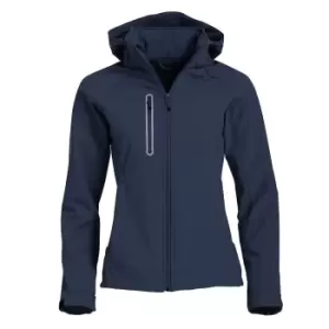 Image of Clique Womens/Ladies Milford Soft Shell Jacket (3XL) (Dark Navy)