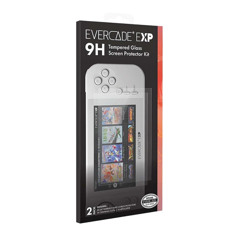 Image of Evercade EXP Tempered Glass Screen Protector Kit Multi Format An unisex One Size
