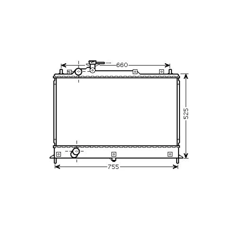 Image of Engine radiator DIEDERICHS DCM2282