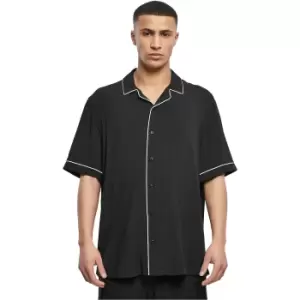 Image of urban classics Bowling Shirt, black