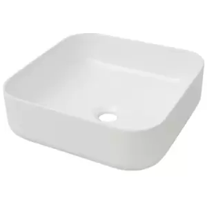 Image of VidaXL Basin Square Ceramic - White