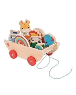 image of Fisher Price Animal Pull Along Cart