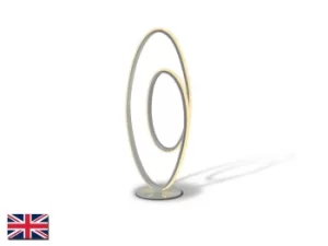 Image of Loop Integrated LED Table Lamp, Sandblasted White