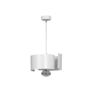 image of Emibig Vixon White Slim Pendant Ceiling Light 1x E27