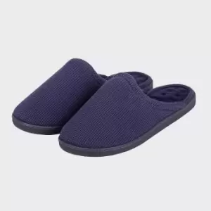 image of Isotoner Waffle Mule Slippers - Navy