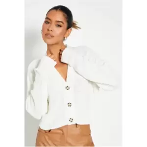 Image of I Saw It First Button Through Knit Cardigan - White