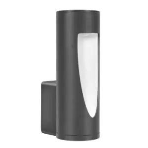 image of Brit LED Outdoor Modern Wall Lamp Urban grey, Warm-White 3000K, IP54