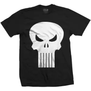 Image of Marvel Comics - Punisher Skull Unisex Large T-Shirt - Black