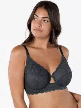 DORINA Non Padded Mica Bra - Grey, Size 46E, Women