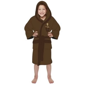 image of Groot Guardians of the Galaxy Marvel Brown Kids Robe Medium 7-9 years