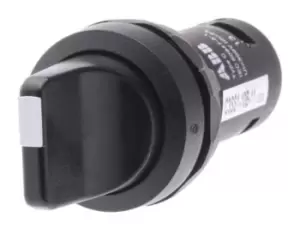 image of Abb 1Sfa619210R1076 Compact 2 Pos Selector Blk-Spring Return