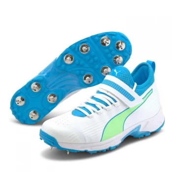 Image of Puma 19.1 Bowling Cricket Shoes Mens - White/Blue