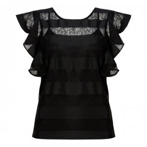 Image of Guess Guess Short Sleeves Zoye Top - JBLK