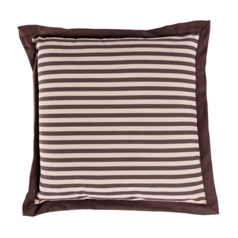 Image of Homescapes Striped Seat Pad Brown