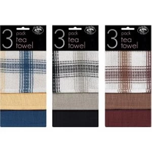 Image of Globe Mill Textiles Tea Towel (3 Pack) Honeycomb