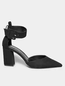 image of Long Tall Sally Pointed Court Heel - Black, Size 11, Women