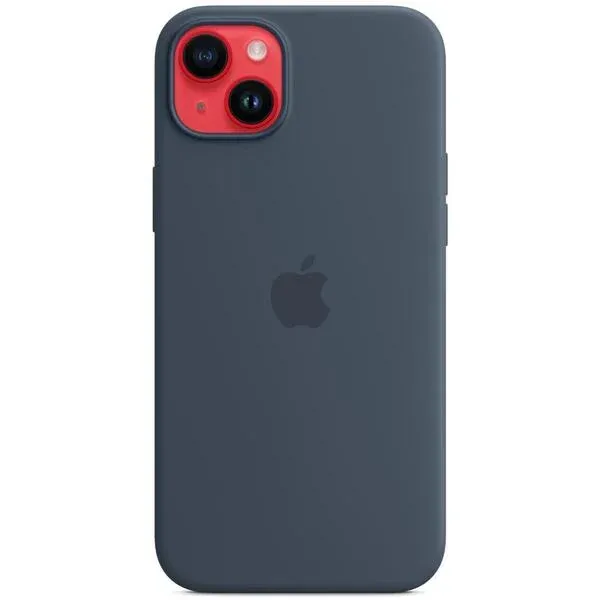 Image of Apple - Back cover for mobile phone - MagSafe compatibility - silicone - storm blue - for iPhone 14 Plus MW503ZM/A