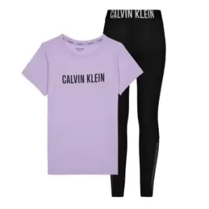 image of Calvin Klein Jeans Knit Pj Set (Ss+Legging) - Pink