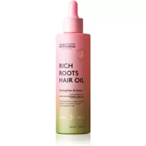 Image of delhicious RICH ROOTS AMLA & ROSEMARY HAIR OIL moisturising and soothing oil for dry and itchy scalp 100ml
