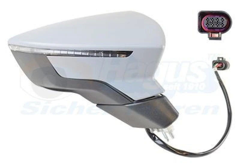 Image of VAN WEZEL Wing mirror VAN WEZEL 4929818