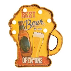 image of Brewmaster LED Marquee Light - Best Beer is an Open One