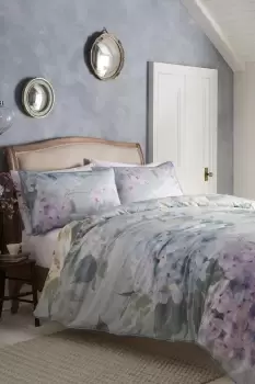 Image of 'Hydrangea' 100% Cotton Sateen Duvet Cover Set