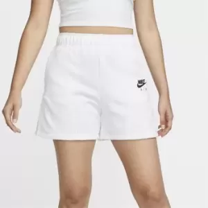 Image of Nike Air Womens Fleece Easy Shorts - White