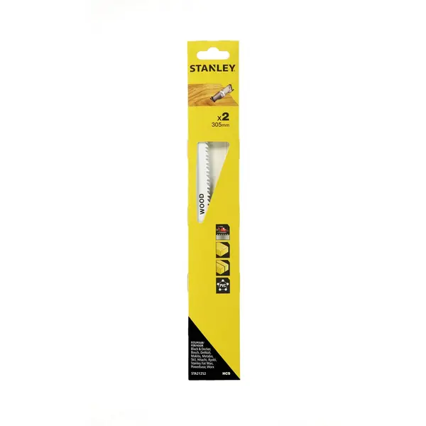 Image of Stanley Recip Saw Blades 305mm Coarse - STA21252-XJ