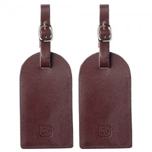 image of Go Travel Leather Luggage Tags - Set of 2