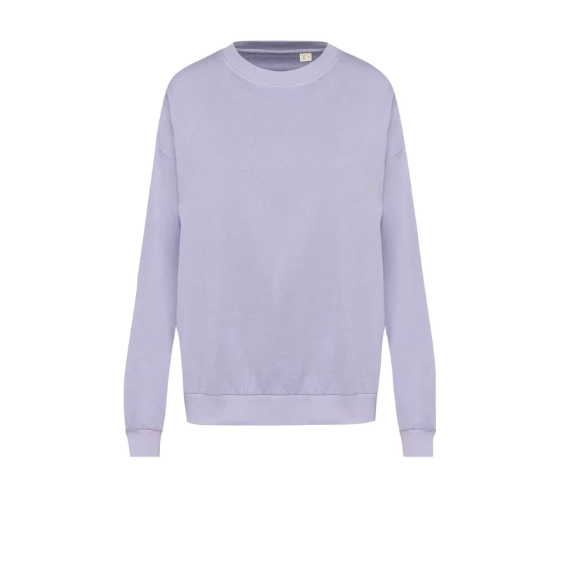 Image of Native Spirit Mens Terrycloth Oversized Sweatshirt in Pale Lilac Size: Small Pale Lilac Male S