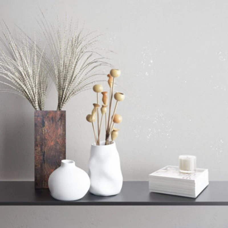 Image of Galerie Industrial Effects White Glass Stone Distressed Effect Wallpaper Roll