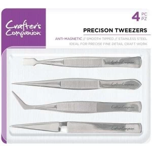 image of Crafter's Companion Precision Tweezers Pack of 4