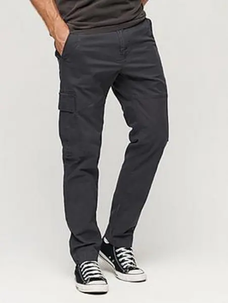 Image of Superdry Eclispe Navy Organic Cotton Core Cargo Pants