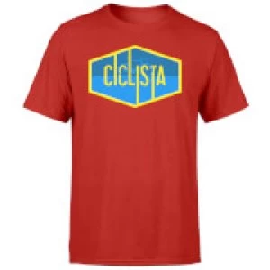 Image of Ciclista Mens Red T-Shirt - L - Red