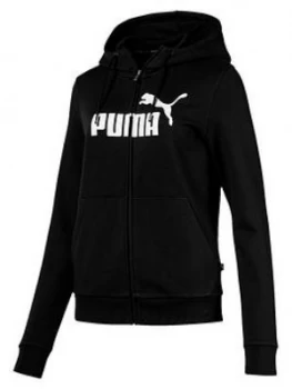 Image of Puma Essentials Logo Hooded Jacket & Legging - Black Size M Women