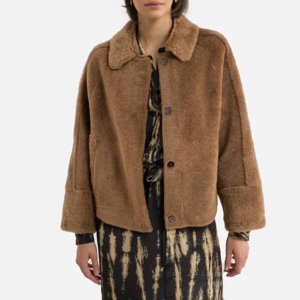 image of Oakwood HELEN womens Jacket in Brown. Sizes available:S,XS