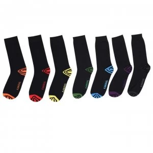 Image of Kangol Formal 7 Pack Socks Mens - Week