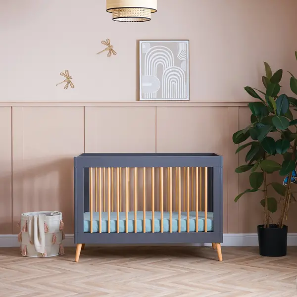 image of Obaby Maya Mini Cot Bed Slate