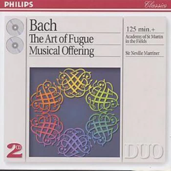 Image of Bach The Art of Fugue Musical Offering by Johann Sebastian Bach CD Album