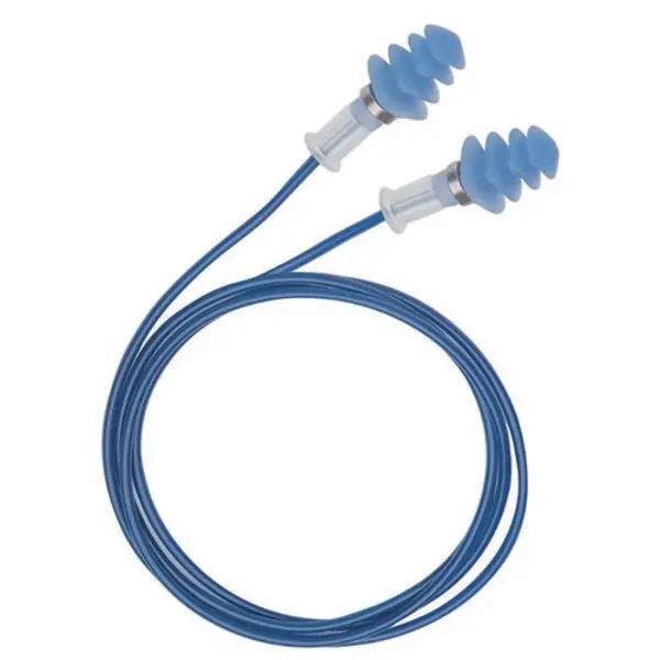 Image of Howard Leight Honeywell Fusion Detectable Standard Earplugs (Pack of 50) Blue HL1011234